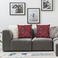 thumbnail image 2 of Phish Donut Pattern-Grey &amp; Red Throw Pillow, 1 Set of 2, Various Sizes, 2 of 7