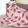 thumbnail image 6 of Sikiie Watermelon Ice Cream Ultra-Soft Micro flannel Blanket Luxury All Seasons Warm Blanket for Bedding Sofa and Travel (4 sizes)-50"x40", 6 of 7