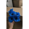thumbnail image 2 of Nvzi Anemone - 10 PCS Bouquet Real Touch Artificial Flowers for Floral Arrangements and Home Decor (11.5 Inches) (Blue), 2 of 4