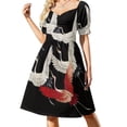 thumbnail image 3 of Halcones Nocturnos de Edward Hopper (1942) Vestido de Manga Corta vestidos vestidos de fiesta de verano Vestido, 3 of 7