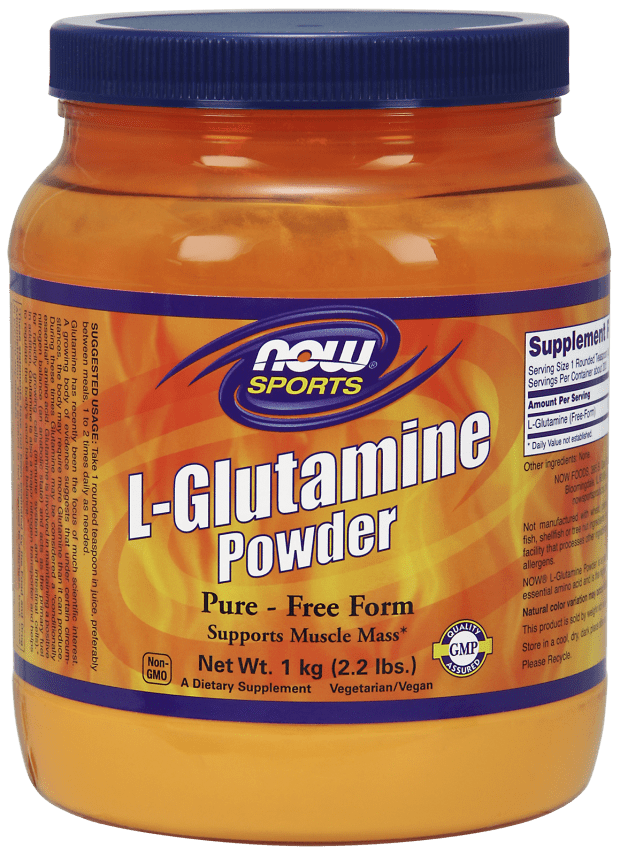 NOW LGlutamine Powder, 200 Servings