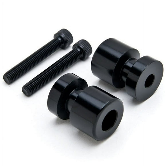 Krator Black Swingarm Spools Sliders Motorcycle Bobbins Compatible with Suzuki SV650 A SA 2007-2008