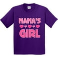 thumbnail image 3 of Inktastic Nana's Girl Grandchild Youth T-Shirt, 3 of 5