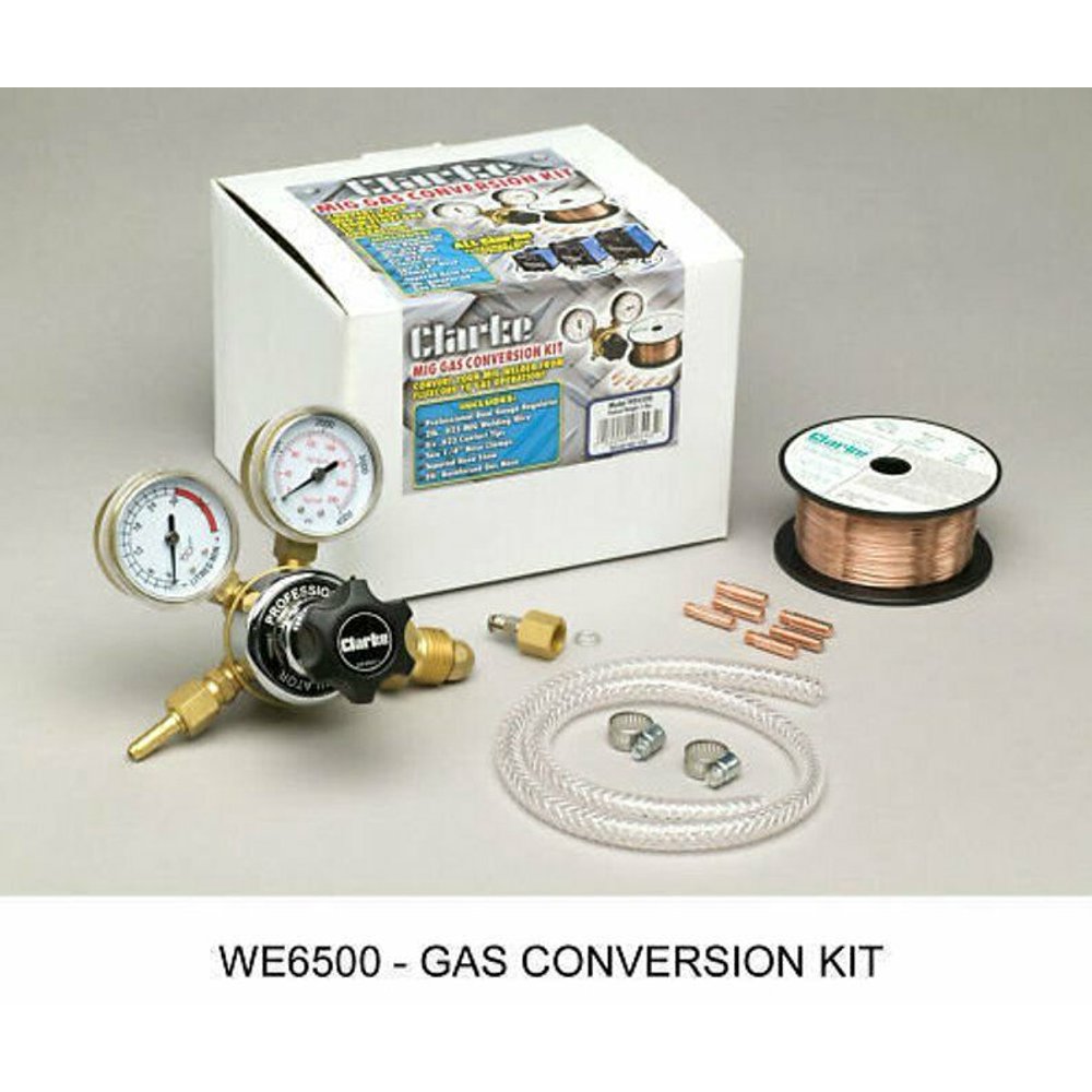 Clarke WE6500 Mig Welding Argon Regulator Start Up Kit w Wire Hose