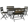 thumbnail image 2 of Ashley Kavara 5 Piece Counter Height Dining Set in Medium Brown, 2 of 2