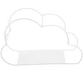 thumbnail image 2 of Cloud Shaped Desktop Book Rack Modern Metal Wire Bookshelf Simple Magazine Holder Rack for Home Office (White), 2 of 8