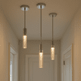 thumbnail image 4 of Soffi Mini Chrome Pendant Lights with Bubble Glass Cylinder Shade, 4 of 6