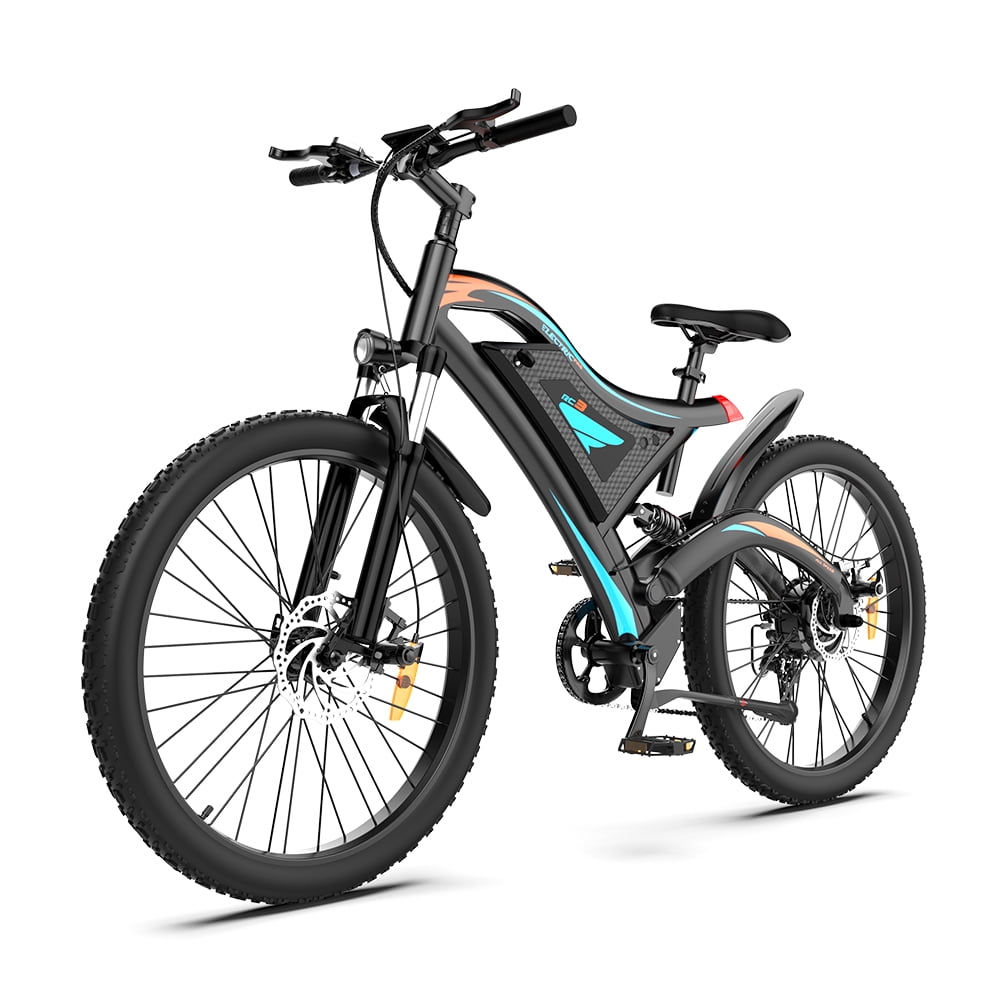 Zarler Velo Electrique 26 Pouces Velo de Montagne Electrique avec Moteur Sans Balais 500W Shimano 7 Vitesses et Suspension de Fourche avant Velo Electrique Urbain Leger pour Adultes Walmart
