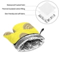 thumbnail image 7 of Oven Mitts and Pot Holders 4 Piece, Shells Yellow High Heat Slip Resistant Oven Mitt and Trivets Set Kitchen Oven Glove Pot Holders for Cooking Baking Grilling, 7 of 7