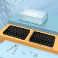thumbnail image 6 of Ice Cube Tray with Lid and Bin - Round Ice Trays for Freezer with Lid - Ice Cube Trays for Freezer with Ice Container (0.8"-2PACK Black), 6 of 16