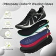 thumbnail image 3 of Men's Orthopedic Diabetic Wide Running Shoes: Comfortable Arch Support Plantar Fasciitis Sports Sneakers, Casual Orthotic Swollen Tennis Work Walking Shoes for Foot and Heel Pain Relief, 3 of 7