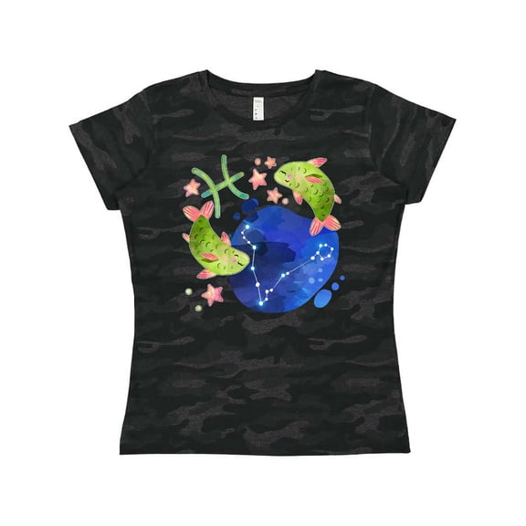 Inktastic Pisces Constellation Zodiac Sign Illustration Women's T-Shirt