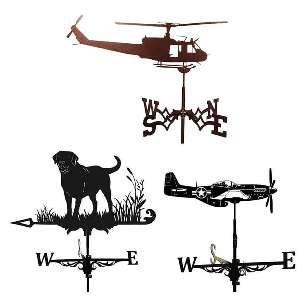 Weather Vane Roof Wind Direction Indicator Kit Metal Weathervane For