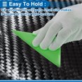 thumbnail image 5 of Unique Bargains 1 Pcs Car Squeegee for Film Green 16.5cm L Multifunctional Scraper Tool for Washing Wiping Glass Wallpaper, 5 of 7