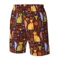 thumbnail image 4 of Balery colorful fox Traje de Baño Estilo Hawaiano para Hombre, Shorts de Secado Rápido con Bolsillos-Small, 4 of 6
