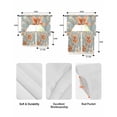 thumbnail image 5 of Lily Floral Swag Kitchen Curtains Sets for Windows 24 Inch Length, Watercolor Flower Garden Floral Motifs Short Window Curtain Panels Swags Valances and Tiers 3 Piece Set for Cafe/Dining Room, 5 of 5