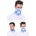 thumbnail image 5 of Summer Face Neck Gaiter - UV 50+ Sun Protection, Breathable Mesh Ice Silk Face Mask for Cycling, Running, Hiking, Fishing Sky Blue One Size, 5 of 7