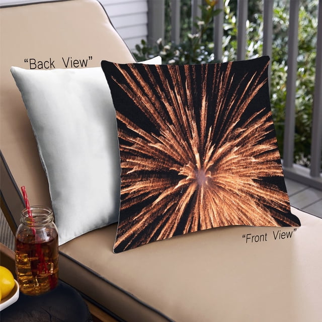 Ahgly Company Games Fireworks Coussin Extérieur, 18 Pouces par 18 Pouces