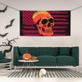thumbnail image 2 of Lsque Skull And Flag Usa Pattern Party Banner, Festive Banner , Holiday Celebrations and Events for Carnival Birthday Party Festival Decorations-Small, 2 of 8