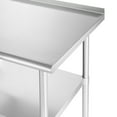 thumbnail image 3 of GRIDMANN 36 x 24 Inch Stainless Steel Table w/ Backsplash & 4 Casters, NSF Commercial Kitchen Work & Prep Table, 3 of 7