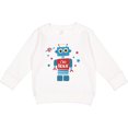thumbnail image 2 of Inktastic Robot 4th Birthday Toddler Sweatshirt, 2 of 4