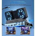 thumbnail image 3 of Steam Deck OLED & ROG Ally X & Legion GO - 10-in-1 Docking Station Dismantling Dual Cool Fans Steam, 4K@60Hz, 4 USB Ports, 100W PD Charging, Gigabit Ethernet Fit for Steam Deck, 3 of 6