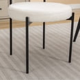 thumbnail image 6 of Newboti Furniture Burbank Modern Round Boucle Dining Chairs, Set of 2, White BN.0711, 6 of 11