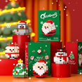 thumbnail image 1 of Bloques de construcción, juguetes, regalo de Navidad, decoración, muñeco de nieve, anciano, alce, partículas pequeñas educativas, 1 of 5