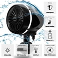thumbnail image 2 of Altavoces para moto GoHawk AJ4-Halo LED 4 todo-en-uno a prueba de agua, 2 of 9