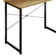 thumbnail image 6 of Castle Place Modern 39" Metal Computer Desk, Light Oak, 6 of 9