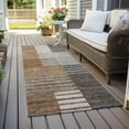 thumbnail image 6 of Addison Rugs Chantille Indoor/Outdoor Transitional Striped Paprika Washable Runner Rug, 2'3" x 7'6", 6 of 6
