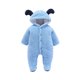 thumbnail image 1 of Gibobby pantalones deportivos Ropa de bebé Unisex, abrigos de invierno, mono de lana para recién nacido, traje de nieve, trajes cálidos con capucha(Azul， 9-12 Meses), 1 of 5