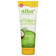 Alba Botanica Very Emollient Cream Shave Coconut Lime, 8.0 OZ
