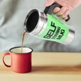 thumbnail image 2 of Taza mezcladora de acero inoxidable, taza mezcladora automática de leche y café eléctrica, taza agitadora automática optimizada para la excelencia, 2 of 8