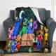 thumbnail image 4 of Manta de forro polar de dibujos animados para cama de 50 x 40 pulgadas, manta de amigos del arco iris, manta de franela de felpa súper suave y liviana para mujeres y hombres, 4 of 5
