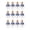 Blue, variant on LBGAJGS 12pc DIY Lipstick Base Storage Container, Hollow See Through Tube for Lip Gloss and Rouge, Empty Cosmetic Tubes