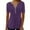 Purple, variant on Uaswgudfs Women's V Neck Casual Summer Long Blouse - Henley Half Sleeve Button Down Fitted Shirt 2025