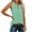 Solid Color-Mint Green, variant on Jewelreauty Women Tank Tops Summer Casual Keyhole Collar Sleeveless Blouses Tee Solid Color Loose Shirts (S, Sky Blue)