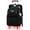 A-black - Two Wheels, variant on Solid Color Rolling Backpack Bag Daypack Pack Bookpack Schoolbag with Wheels Schoolbag Trolley Daypack For All Age Man Woman