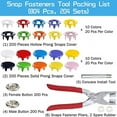 thumbnail image 4 of MesaSe Boutons-Pression avec Pinces à Pression Kit d'Outils de Couture 804 Pcs pour Bricolage, 4 of 5