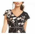 thumbnail image 2 of Taylor Womens Floral Midi Dress, Black, 2, 2 of 4