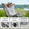 thumbnail image 2 of BOSSIN Oversized Camping Chair ,Portable Chair,with Side Cup Holder,Side Pocket, 2 of 7