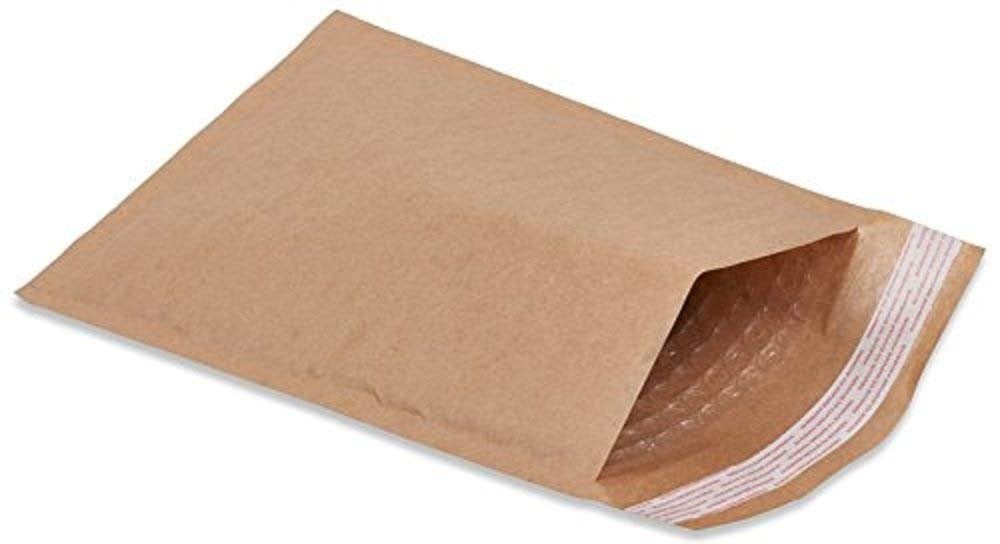 Pack of 300 Natural Kraft Bubble Mailers 12.5 x 18 Brown Padded