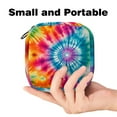 thumbnail image 2 of Portable Period Kit Bag Feminine Product Pouch for Girls for Pads Bag and Tampons with Zipper, Tie-Dye, 2 of 7