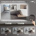 thumbnail image 4 of Keonjinn 60"x36" LED Backlit Mirror with Anti-Fog Dimmable Makeup Wall Mounted Mirror with Light, CRI90 IP54 Waterproof for Bathroom(Horizontal/Vertical), 4 of 7