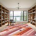 thumbnail image 2 of ODIKA 4'x6' Machine Washable Non-Slip Area Rug, Geometric Rust High Traffic Rug, Brown, 1290108, 2 of 7