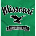 thumbnail image 2 of Missouri Cute Bald Eagle Souvenir Men's Graphic T Shirt Tees Brisco Brands X, 2 of 6