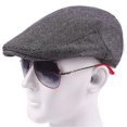 thumbnail image 1 of Hommes Chevrons Tweed Gatsby Gavroche Casquettes Peaky Casquette Plate Béret de Chauffeur Chapeau, 1 of 1