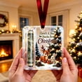 thumbnail image 5 of romoty Woodland Animals Christmas Cash Gift Ornament, Baby Fawn & Bunny by Tree Acrylic Money Holder for Holiday Home Decor, 5 of 5