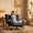 Blue, variant on Peispie Giant Lazy Sofa Chair for Adults, Armless Corduroy Floor Lounge Chair with Backrest, Ergonomic Comfy Single Couch Accent Chair for Living Room & Bedroom, Easy Assembly, Grey